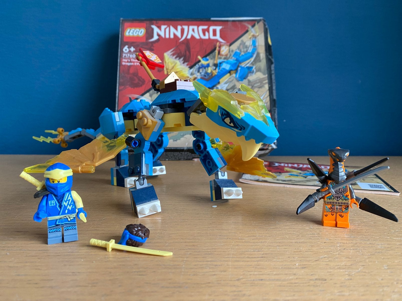 Lego 71760 Jay’s bliksemdraak, Ophalen of Verzenden, Zo goed als nieuw