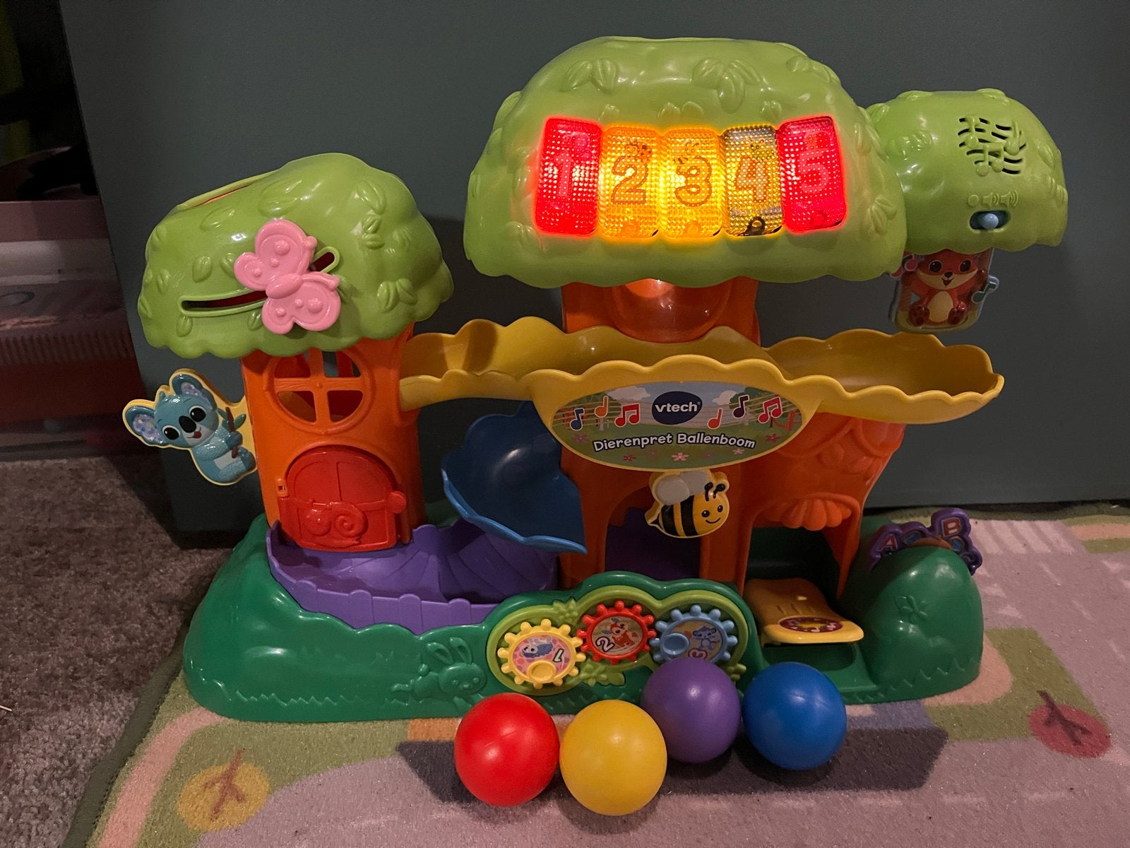 VTech Dierenpret Ballenboom - Compleet en Werkend, Ophalen of Verzenden, Gebruikt, Overige typen, Met licht