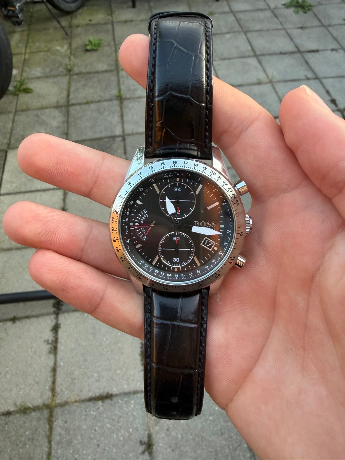 Hugo Boss Pilot Edition Herenhorloge, Overige merken, Leer, Staal, Polshorloge