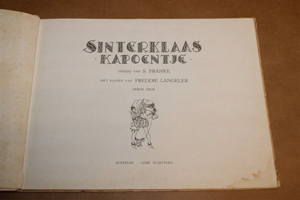 Sinterklaas-Kapoentje — Freddie Langeler 3e Druk 1952, Gebruikt, -, -, Ophalen of Verzenden