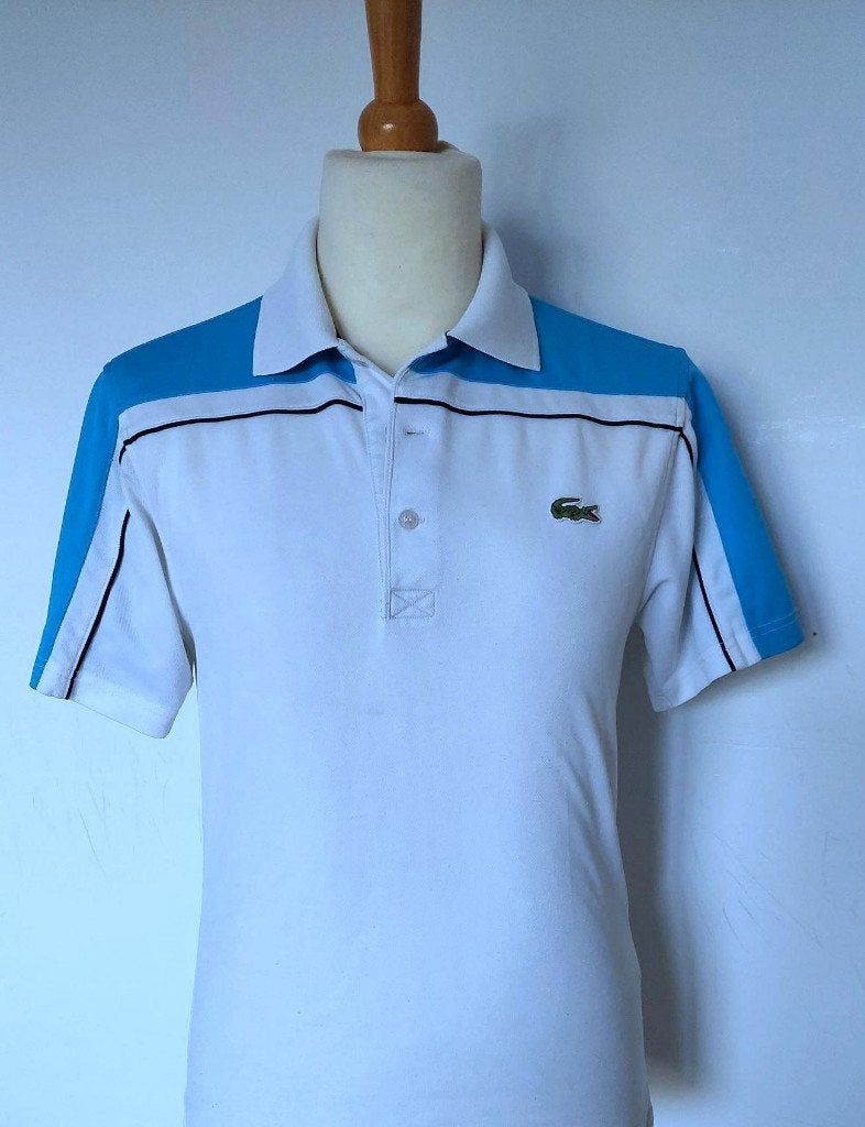 Lacoste polo in maat S/M, Zo goed als nieuw, Verzenden, Maat 48/50 (M), Wit