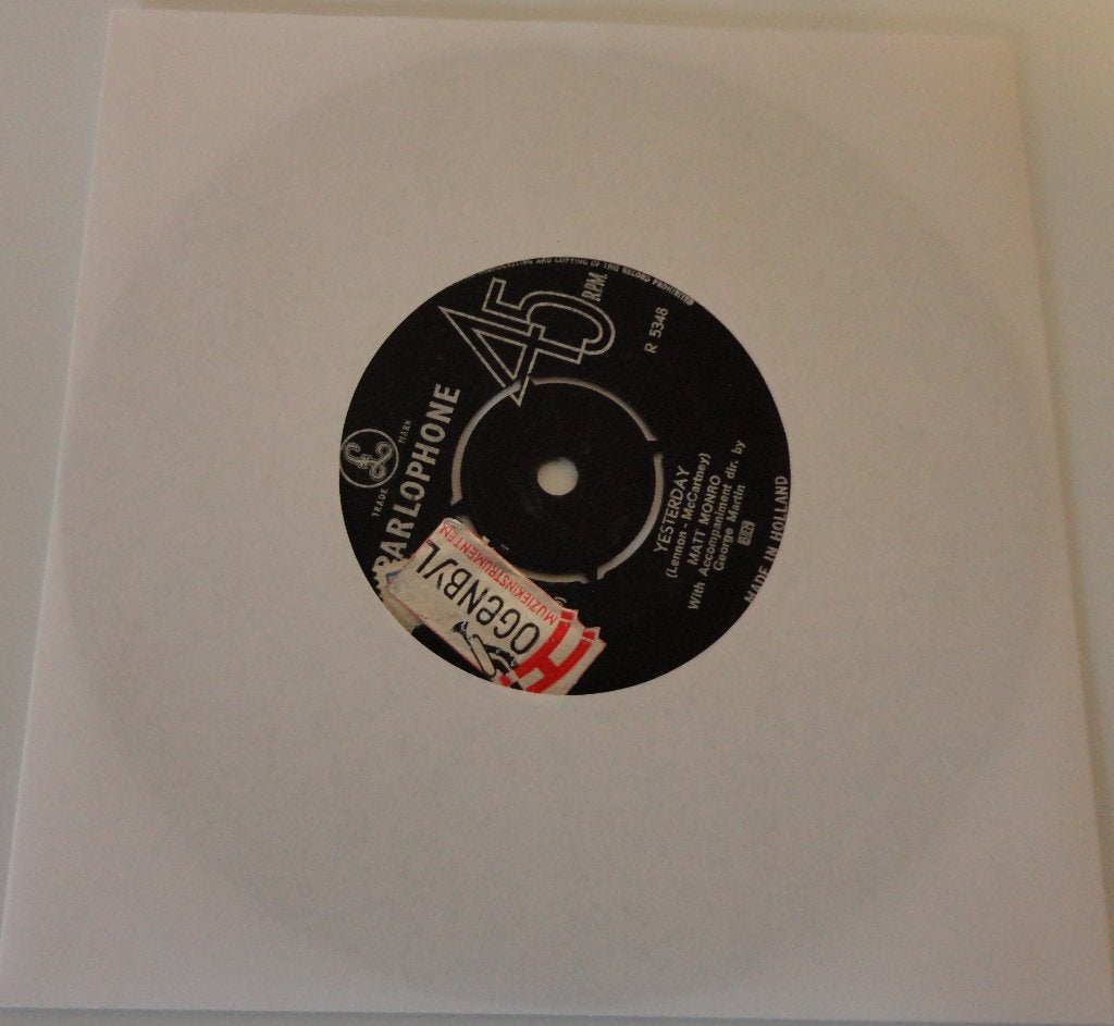 Matt Monro > Yesterday, Cd's en Dvd's, Ophalen of Verzenden, Gebruikt, 7 inch, Pop