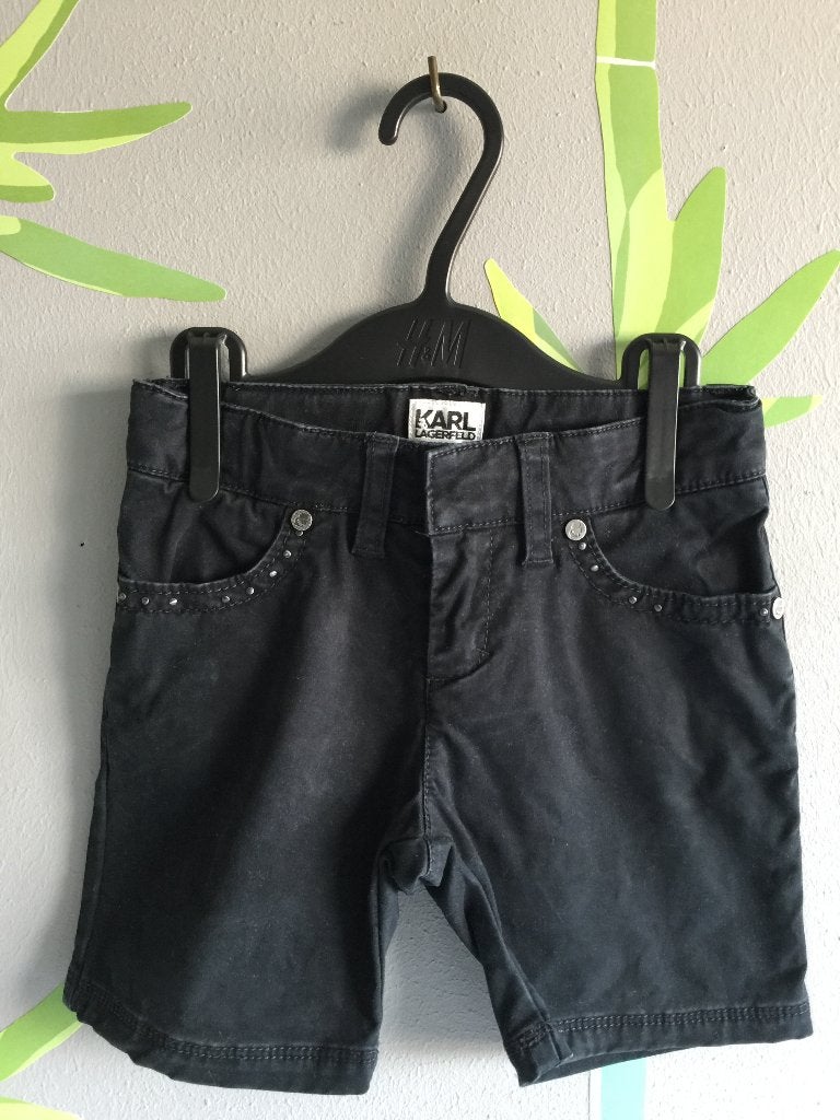 Karl Lagerfeld Kids Zwarte Korte Broek mt 4 (102 cm), Kinderen en Baby's, Kinderkleding | Maat 104, Broek, Gebruikt, Meisje, Ophalen of Verzenden
