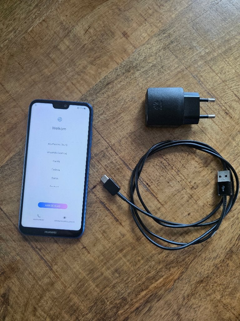 huawei ( p20 lite) in goede staat, Telecommunicatie, Blauw, Touchscreen, Ophalen of Verzenden, Zo goed als nieuw