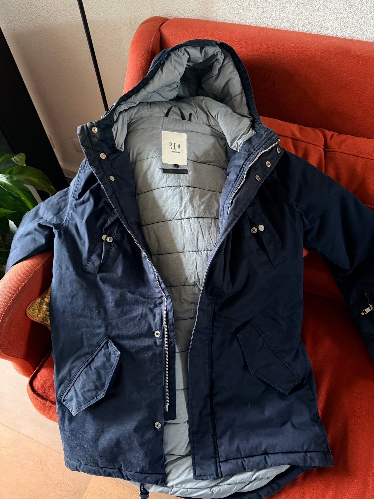 Revelation heren winterjas, maat L, Ophalen, Nieuw, Maat 52/54 (L), Blauw