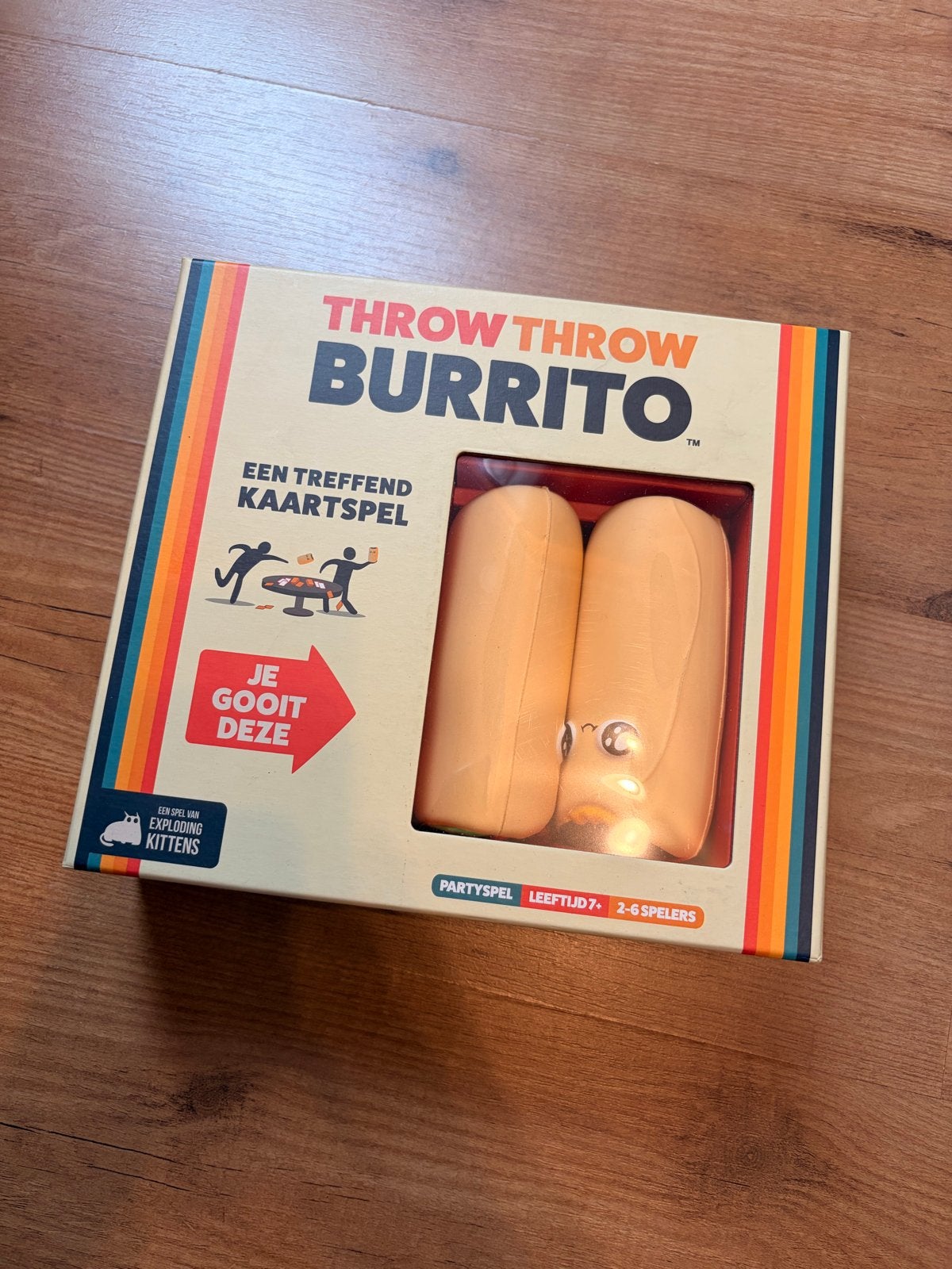 Throw Throw Burrito - Zo goed als nieuw!, Drie of vier spelers, Ophalen of Verzenden, Zo goed als nieuw