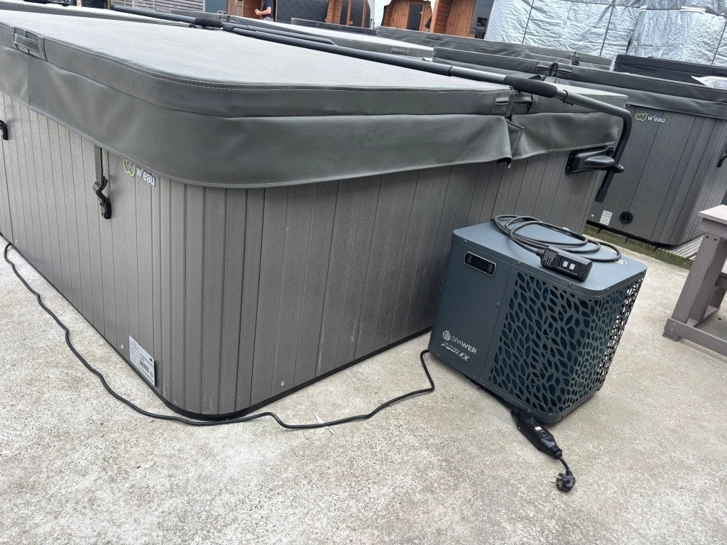 W’eau Como spa + 5 kW warmtepomp | DEMOMODEL | Balboa, Ophalen, 8431 NA, Buurstede 17, Wellness4Fun, Zo goed als nieuw