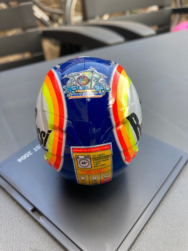 ✅ Valentino Rossi 1:5 helm Winter test 2004 Yamaha YZR-M1, Verzamelen, Automerken, Motoren en Formule 1, Ophalen of Verzenden