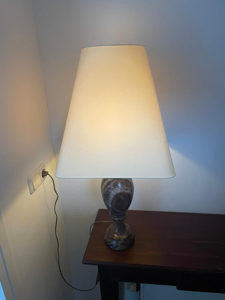 Lampen met stenen voet., Ophalen, Overige materialen, 50 tot 75 cm, Klasiek