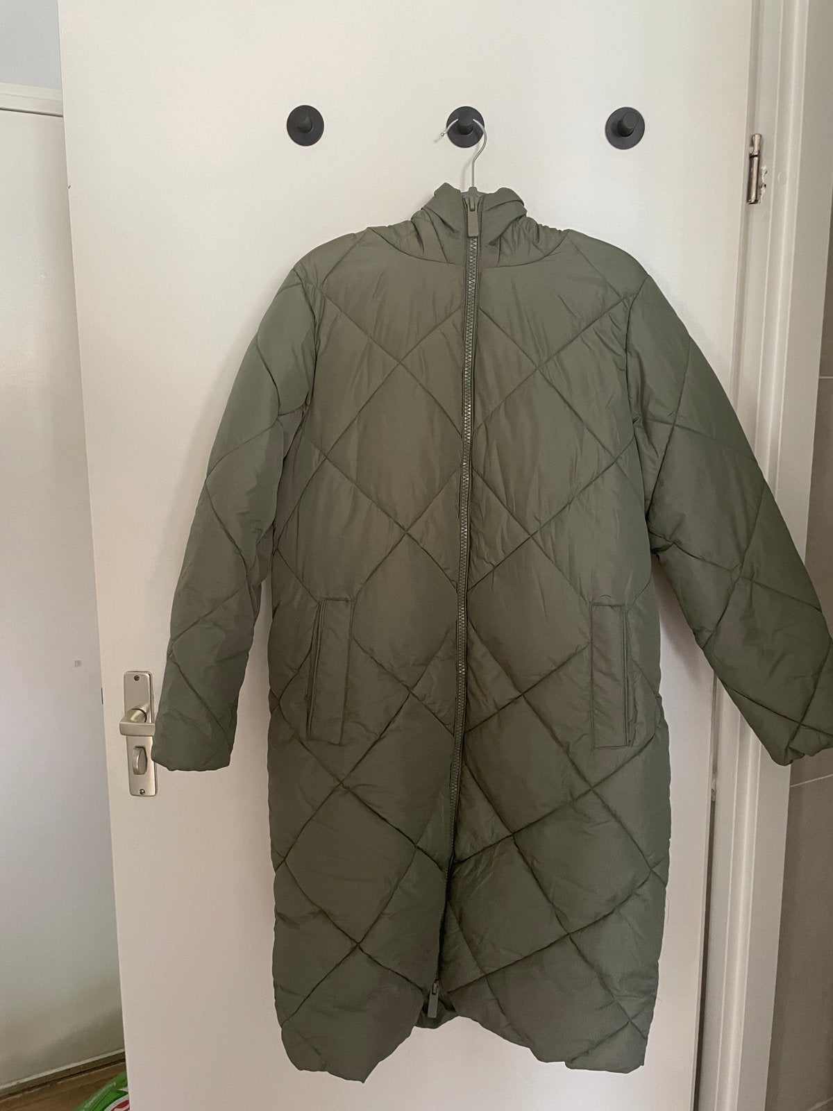 New Look Winterjas Maat 38/M - Groen Gewatteerde Jas, Ophalen of Verzenden, Zo goed als nieuw, Maat 38/40 (M), Groen