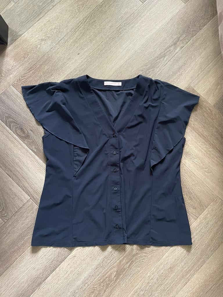 Studio Anneloes donkerblauwe zomer top travelstof mt XL, Kleding | Dames, Blauw, Maat 46/48 (XL) of groter, Ophalen of Verzenden