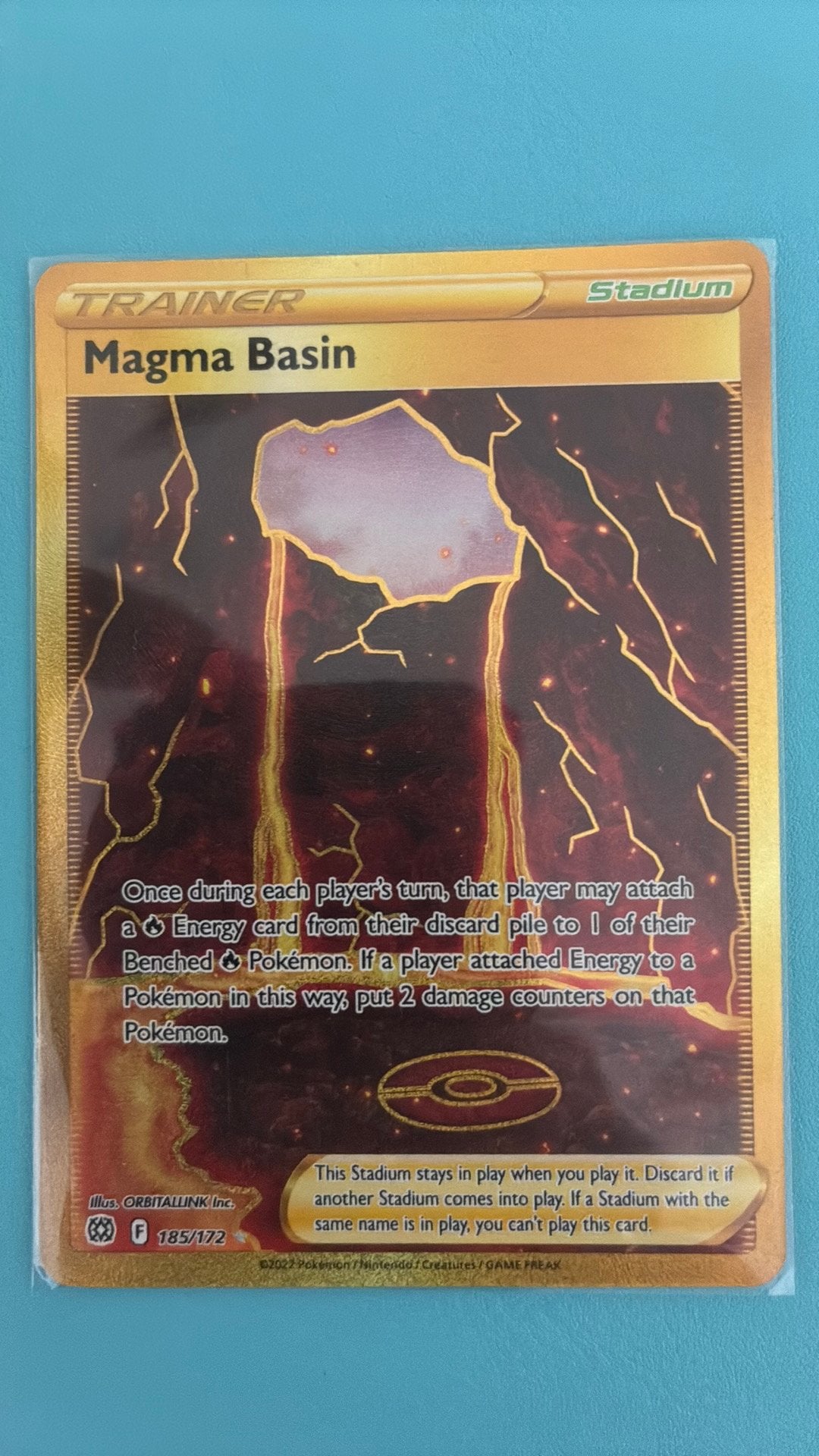 Magma Basin 185 gold card - Brilliant Stars, Ophalen, Zo goed als nieuw