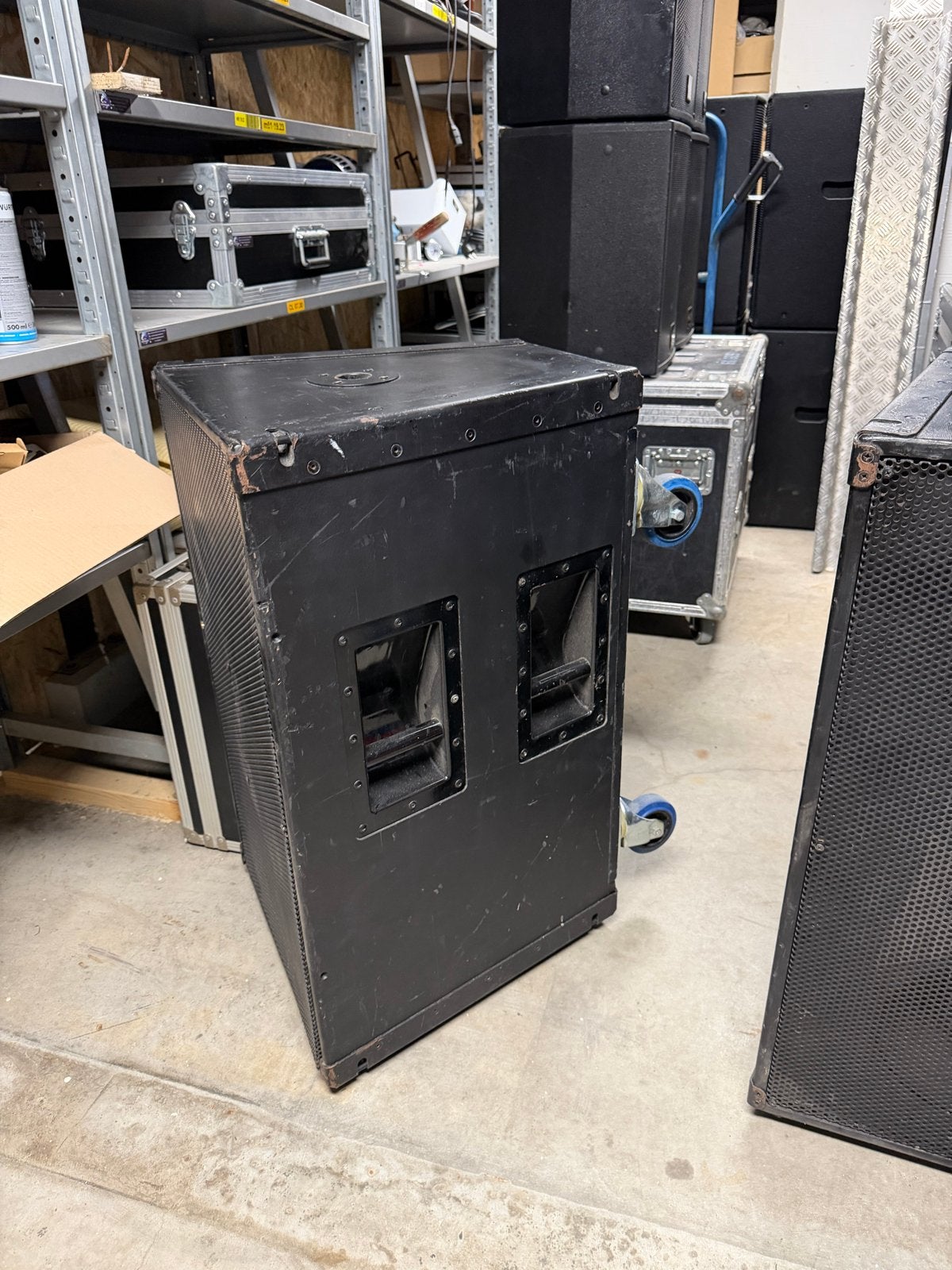 Dubbel 12 inch subwoofers, Ophalen, Gebruikt, Subwoofer, Overige merken