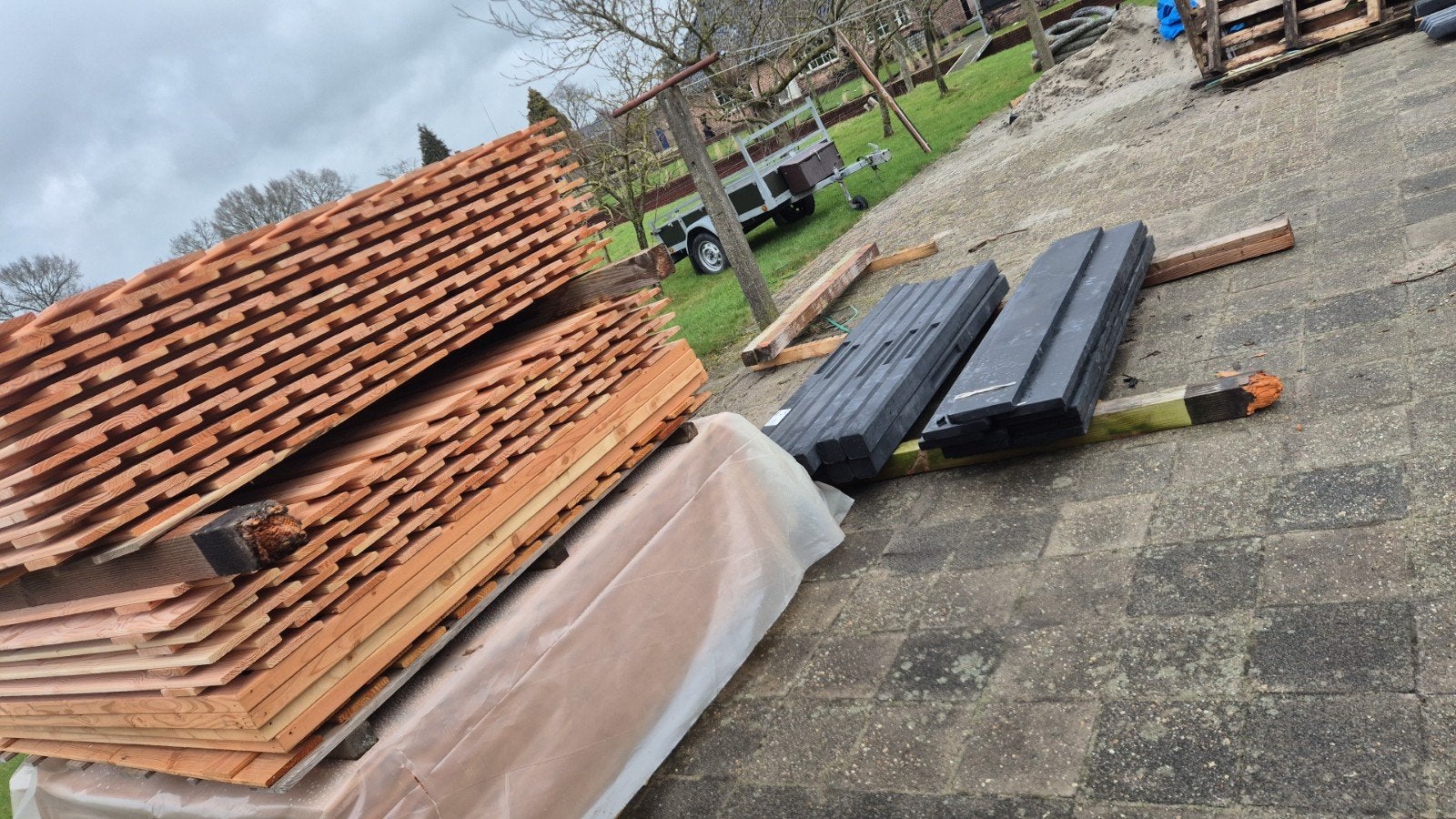 60 schermen douglas te koop, Tuin en Terras, 1 tot 2 meter, Minder dan 3 meter, Nieuw, Ophalen of Verzenden