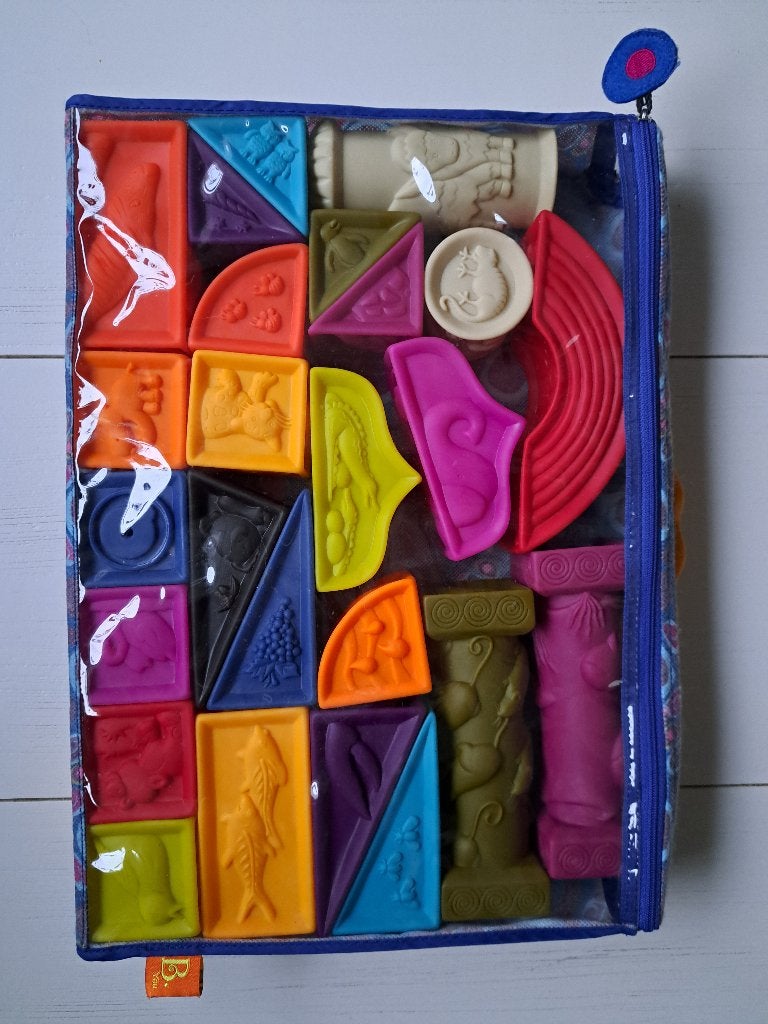 Btoys Elemenosqueeze babyblokken, Ophalen of Verzenden, Gebruikt, Overige typen