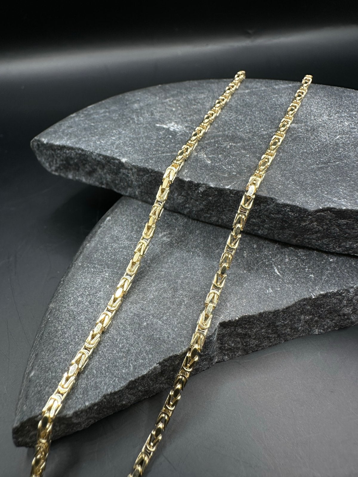 14k Gouden Massieve Koningsketting 60 cm, Ophalen of Verzenden, Nieuw, Goud