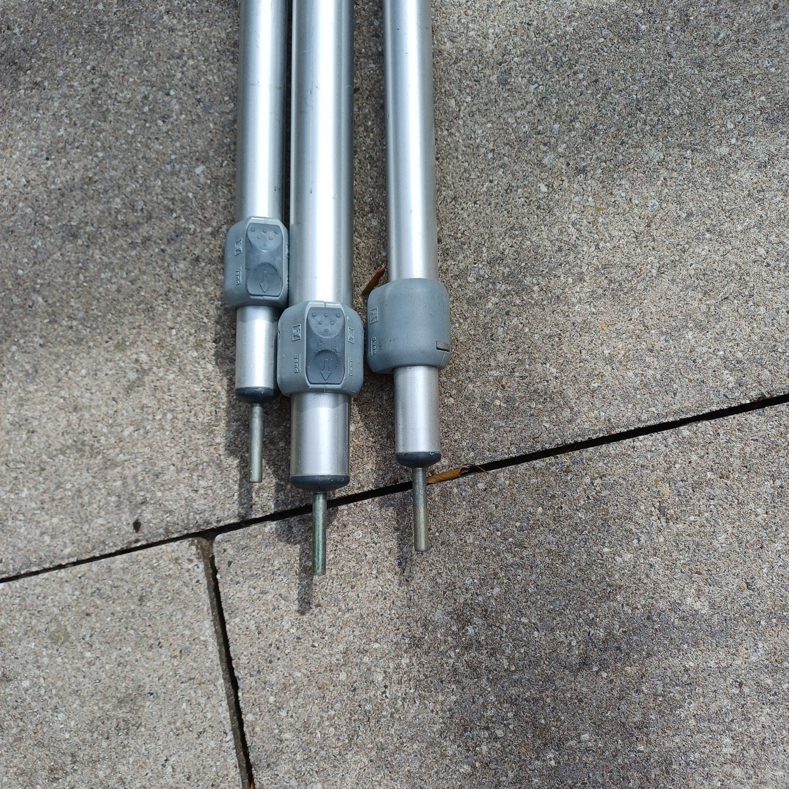 Set van 3 stevige telescopische lichtgewicht aluminium, Caravans en Kamperen, Kampeeraccessoires, Ophalen of Verzenden