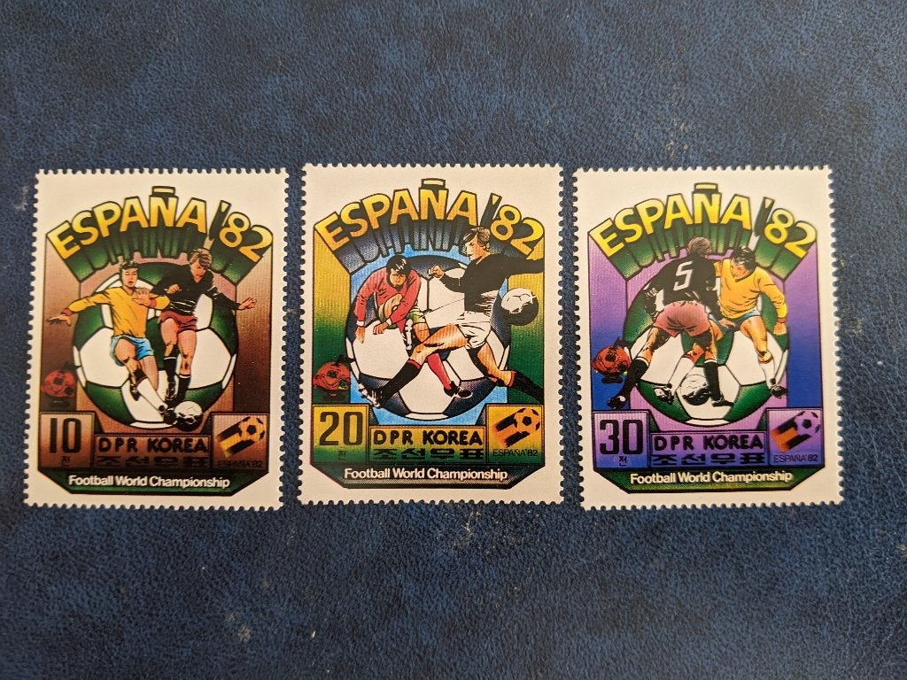 NOORD KOREA 1982; serie WK VOETBALLEN, Verzenden, Postfris, Sport