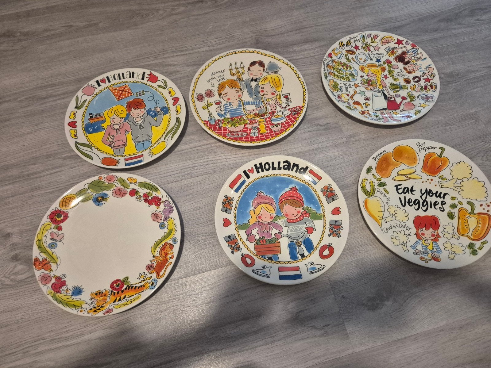 Blond Amsterdam borden set 6 stuks, Ophalen of Verzenden, Zo goed als nieuw, Aardewerk, Bord(en)