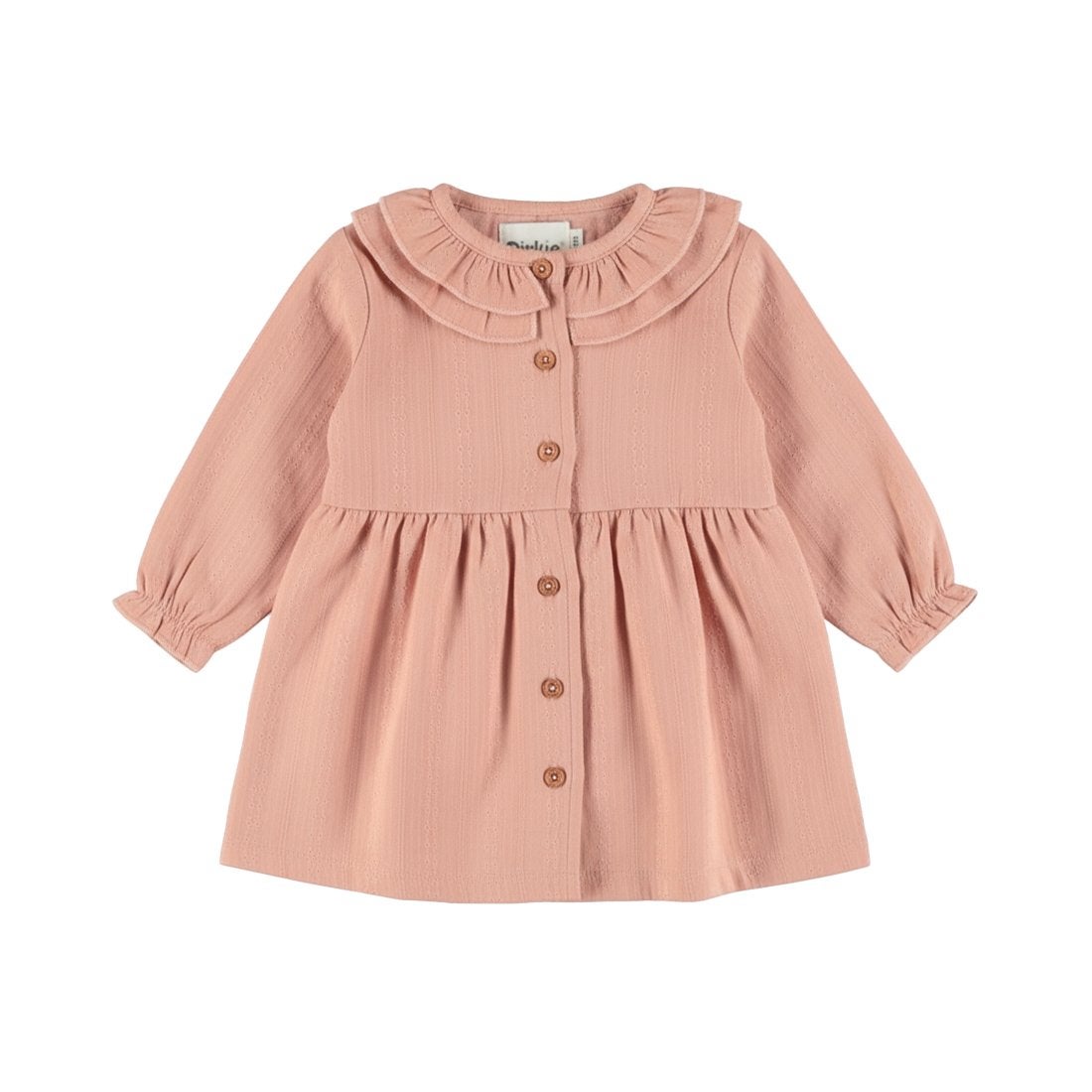 Dirkje Roze Baby Jurk met Ruches mt80, Info@gennip.nl, Meisje, Nieuw, Ophalen of Verzenden