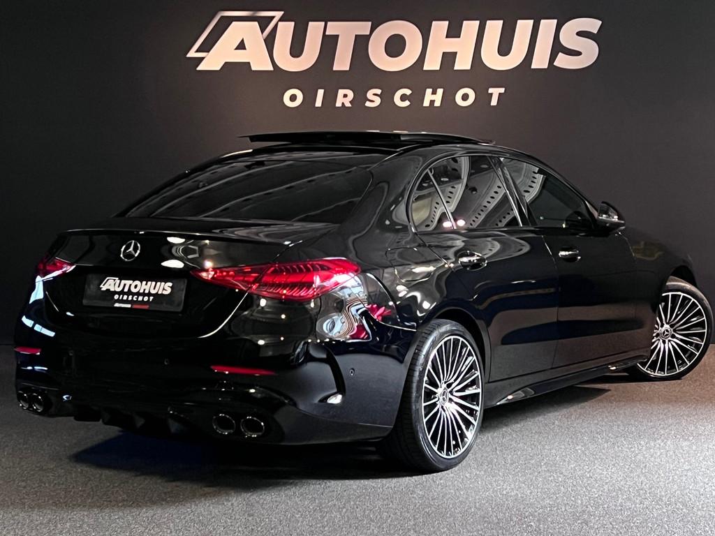 Mercedes-Benz C-klasse 300 e AMG Line Pano/Memoryseats/360Ca, Achterwielaandrijving, 4 cilinders, 167 km/l, Zwart