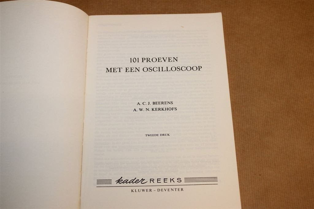 101 Proeven met een Oscilloscoop — Vintage 1970, Zeldzaam, Ophalen of Verzenden, Gelezen