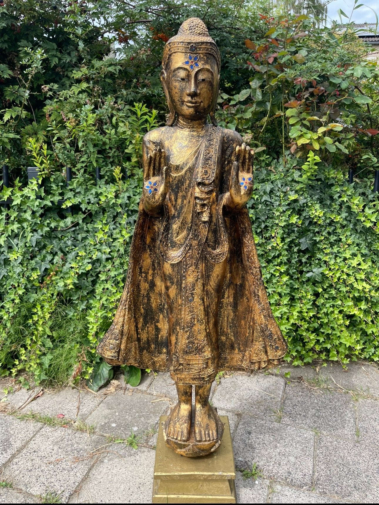Antiek Buddha beeld, Antiek en Kunst, Antiek | Woonaccessoires, Ophalen