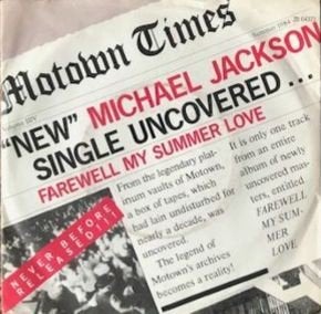 Single van Michael Jackson Farewell My Summer Love  ZB 64323, Ophalen of Verzenden, Zo goed als nieuw, Pop