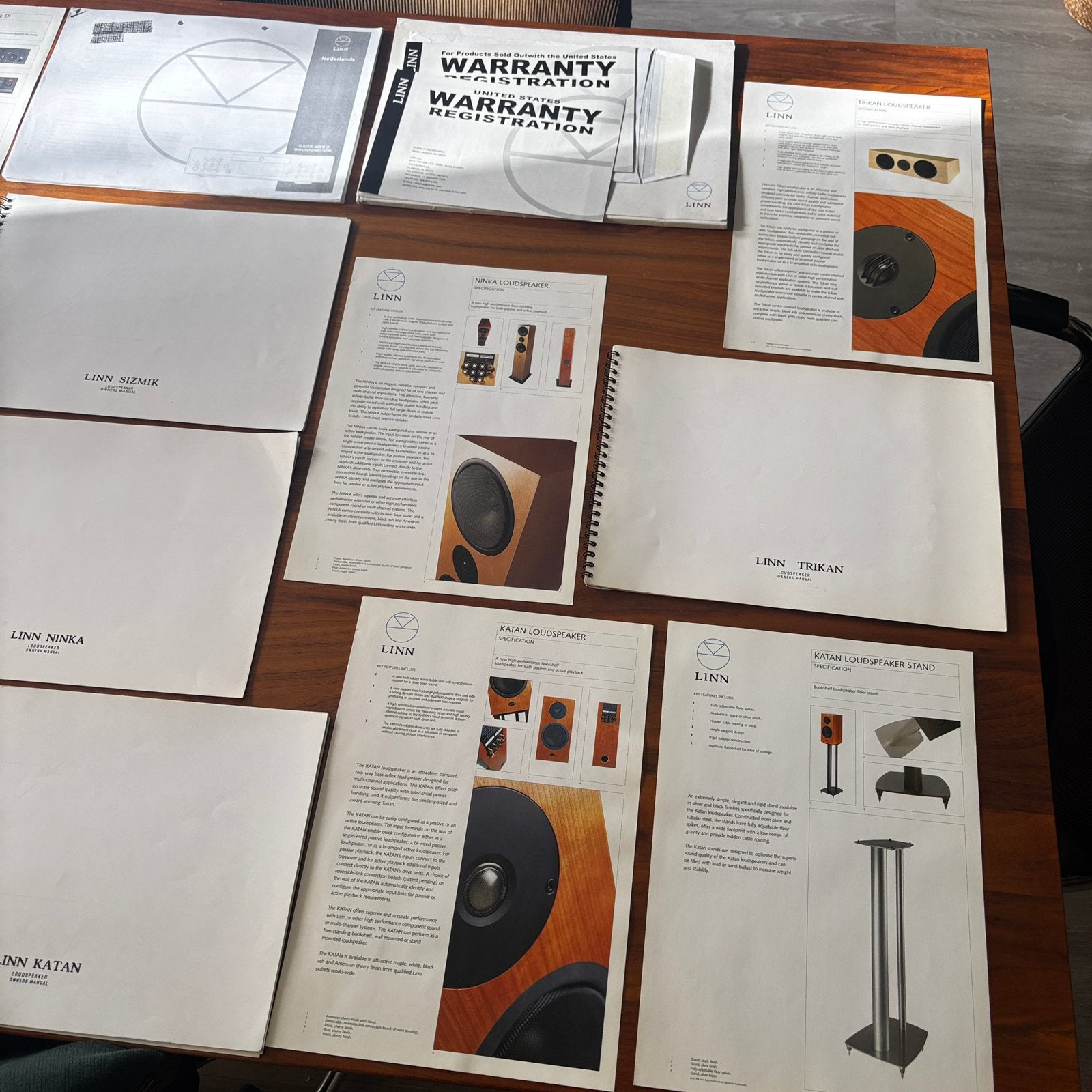 Linn handleidingen Katan Ninka Trikan Sizmik + folders, Ophalen of Verzenden, Zo goed als nieuw, Minder dan 60 watt, Overige merken