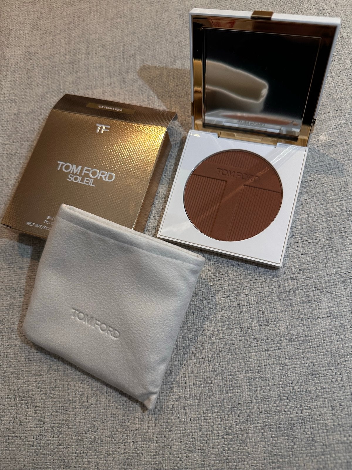Tom Ford Soleil Bronzing Powder 01 Panarea, Bruin, Gehele gezicht, Ophalen of Verzenden, Zo goed als nieuw