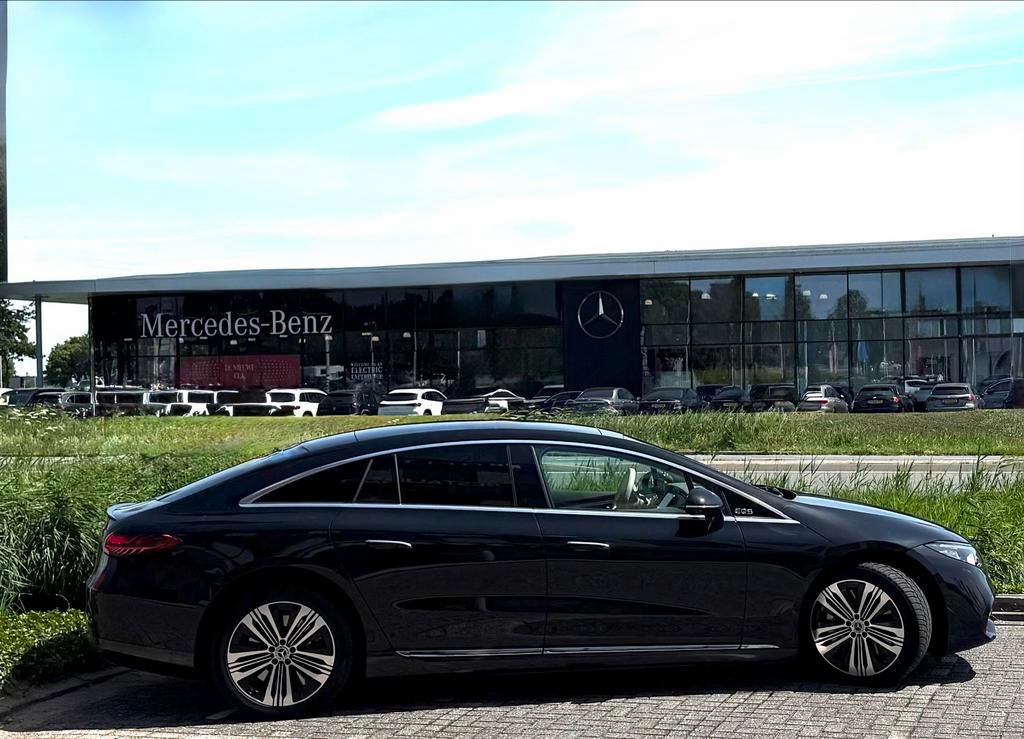 Mercedes-Benz EQS 450+ 333pk Burmester, Automaat, Achterwielaandrijving, 124 €/maand, Zwart