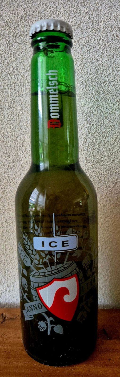 fles DOMMELSCH ICE bier anno 1774 0,33ltr. Verzamelaar., Verzamelen, Biermerken, Ophalen of Verzenden, Zo goed als nieuw, Flesje(s)