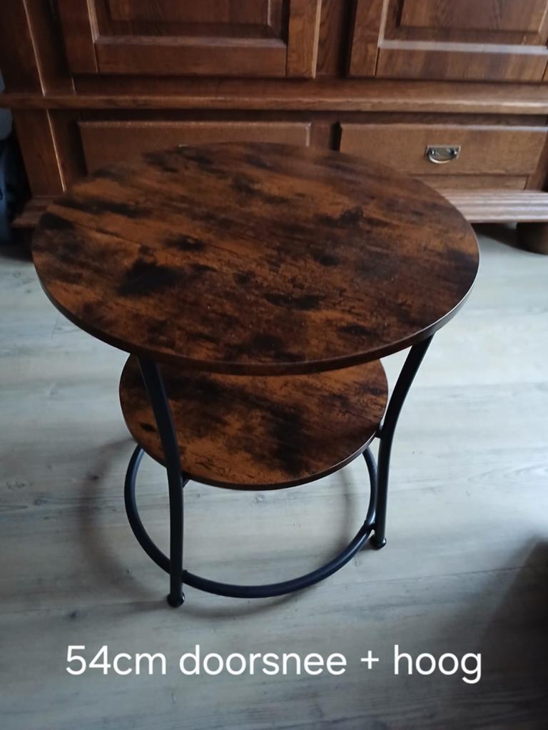 Bijzettafel Z.g.a.n, Ophalen, 50 tot 100 cm, 50 tot 75 cm, Rond