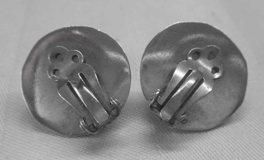 Zilveren Navajo oorclips met turquoise nr.269, Sieraden, Tassen en Uiterlijk, Verzenden, Zo goed als nieuw, Zilver, Zilver