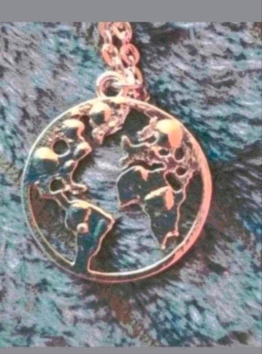 ketting wereld, Verzenden, Nieuw, Zilver, Met hanger