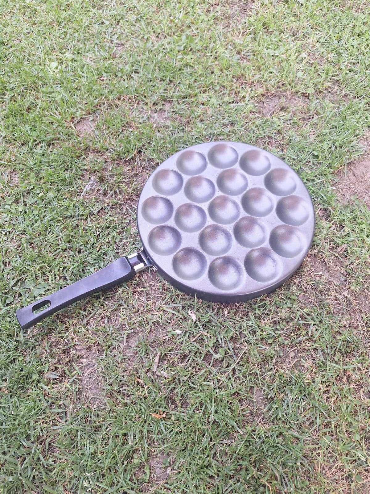 Poffertjespan - Perfect voor heerlijke poffertjes!, Ophalen, Zwart, Metaal, Overige typen