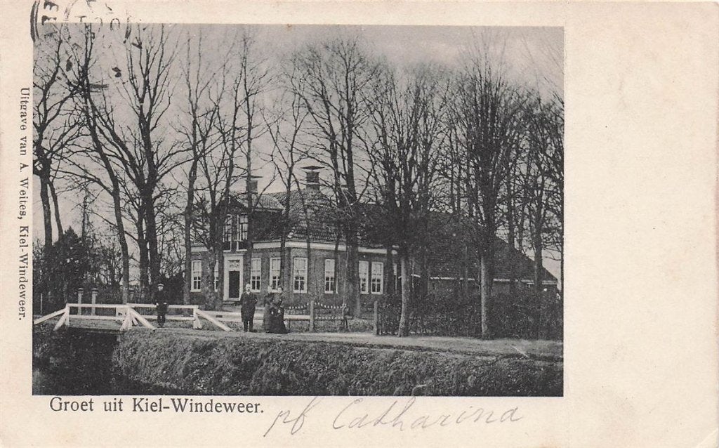 702-103-021 Groet Uit Kiel-Windeweer, Ophalen of Verzenden, Voor 1920, Groningen