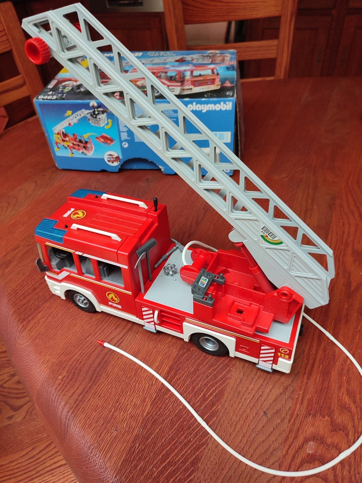Playmobil City Action Brandweerwagen met Ladder 9463, Ophalen of Verzenden, Gebruikt