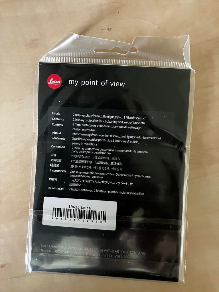 Leica Display Beschermfolie Q3 - Nieuw in verpakking, Ophalen of Verzenden, Nieuw