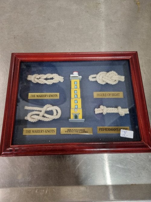 wandbord met touw knopen en vuurtoren, Ophalen of Verzenden, 'T Olde Gre-j, Info@toldegrej.nl, Endepoelstraat 20f Didam