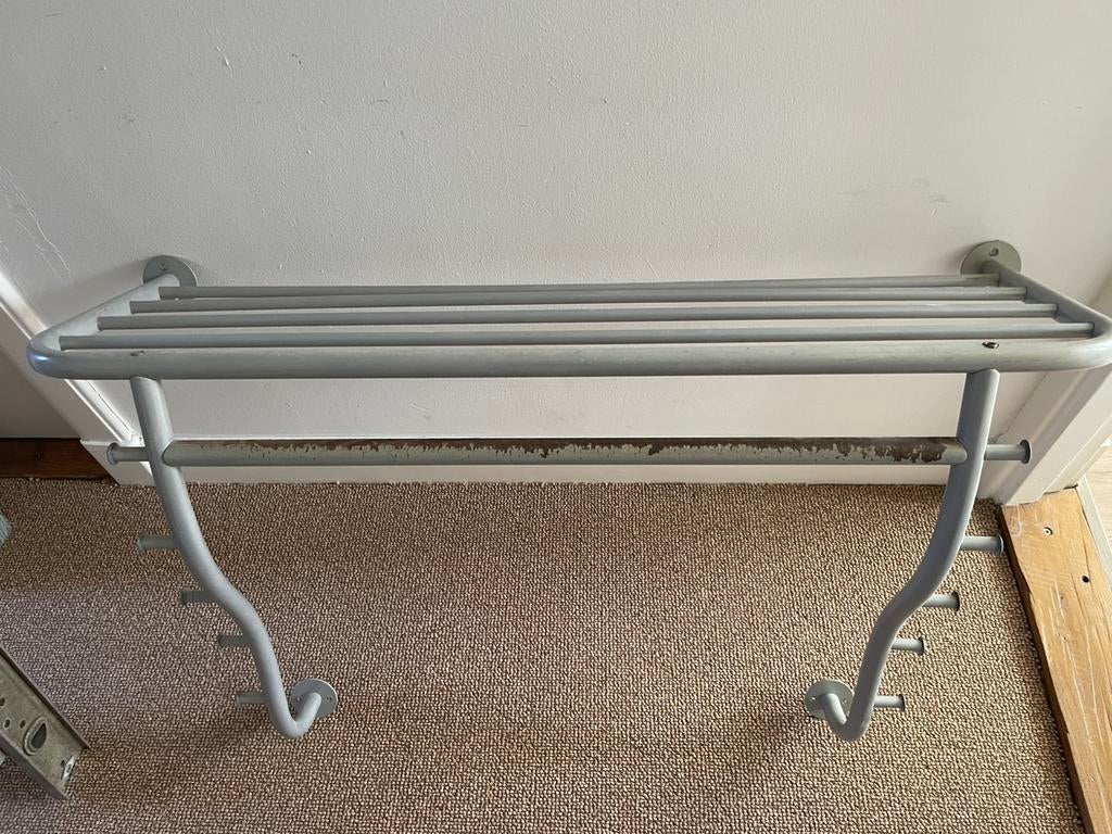 Zilverkleurige metalen kapstok. Ikea., Huis en Inrichting, Woonaccessoires | Kapstokken, Gebruikt, Minder dan 100 cm, Metaal, Ophalen
