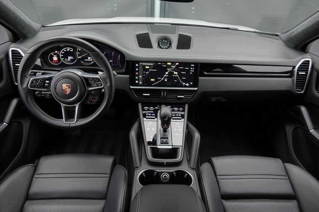 Porsche Cayenne Coupé Coupé 3.0 E-Hybrid 462Pk Aut. | Plat, Auto's, Porsche, Automaat, Gebruikt, Zwart, Bedrijf