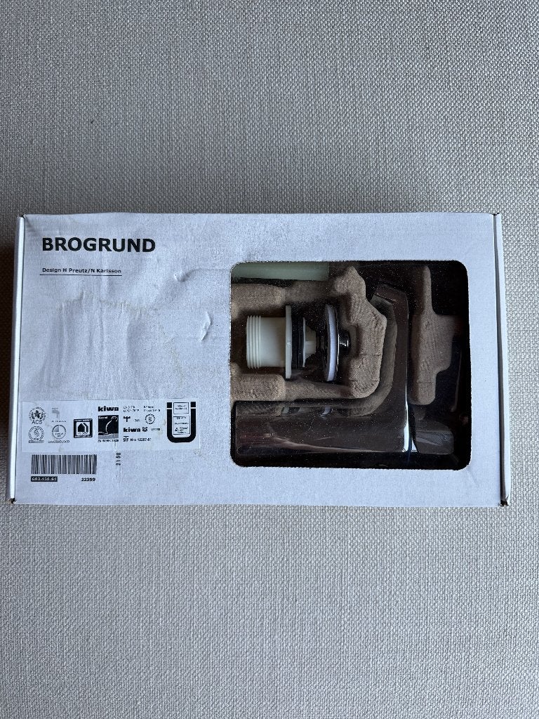 IKEA BROGRUND wastafelmengkraan chroom NIEUW, Ophalen of Verzenden, Nieuw, Chroom, Kraan