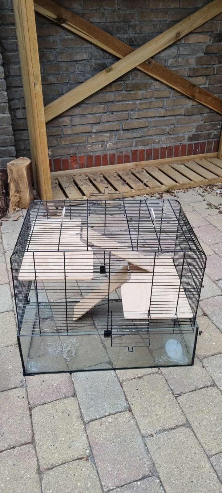 Hamsterkooi, Dieren en Toebehoren, Knaagdieren en Konijnen | Hokken en Kooien, Kooi, Minder dan 75 cm, Zo goed als nieuw, Ophalen
