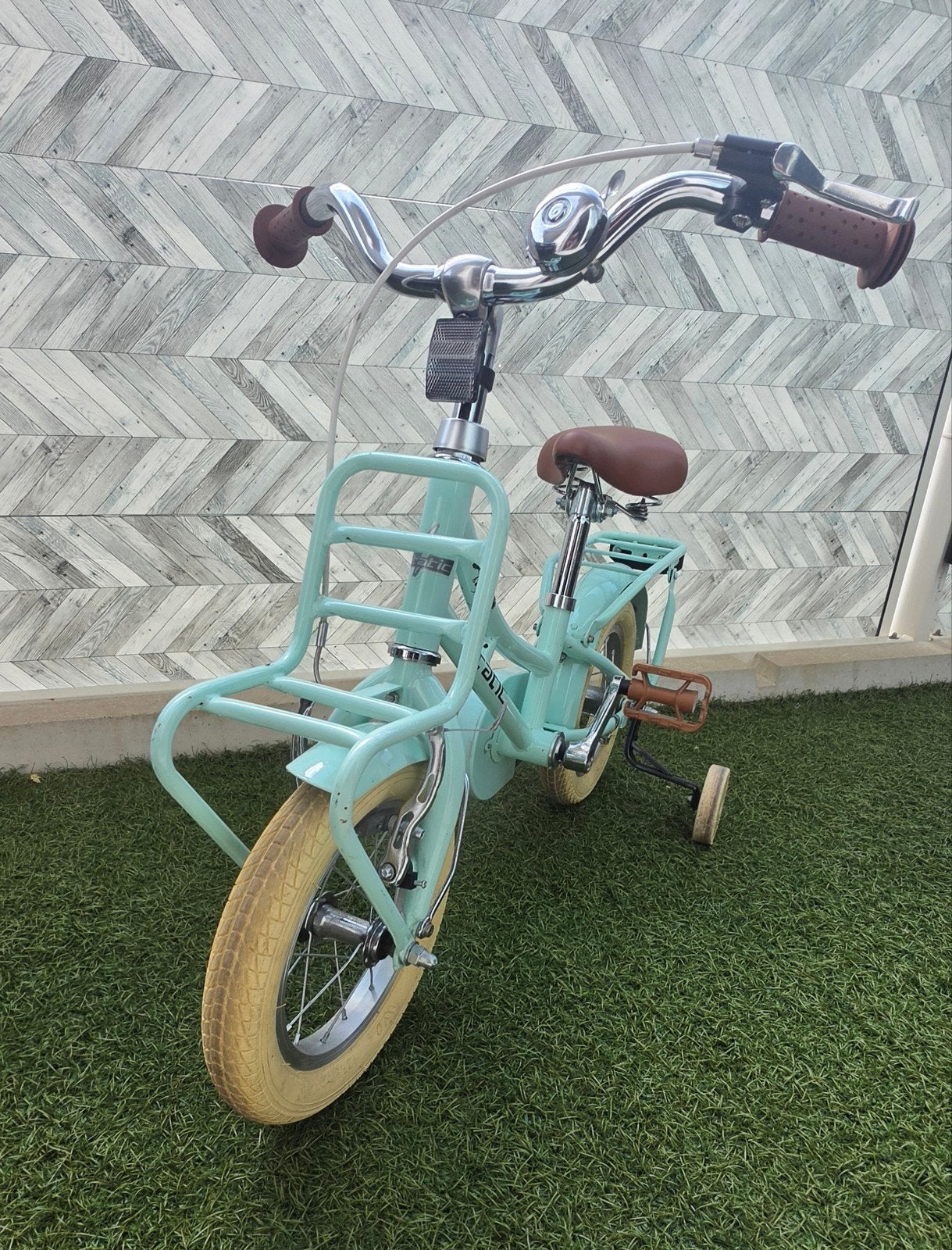 Kinderfiets Static 12 inch met zijwieltjes, Ophalen, Terugtraprem, Zijwieltjes, Static