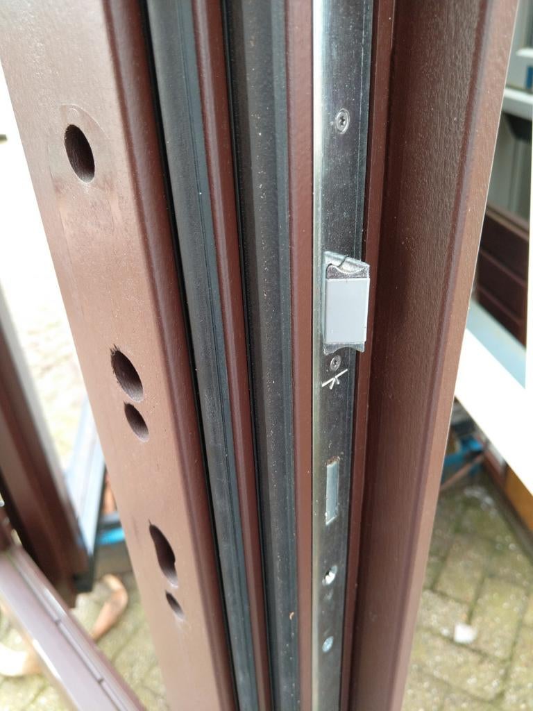 2 sets Kozijn met dubbele tuindeuren (hoog), Nieuw, Ophalen of Verzenden, Buitendeur, Hout