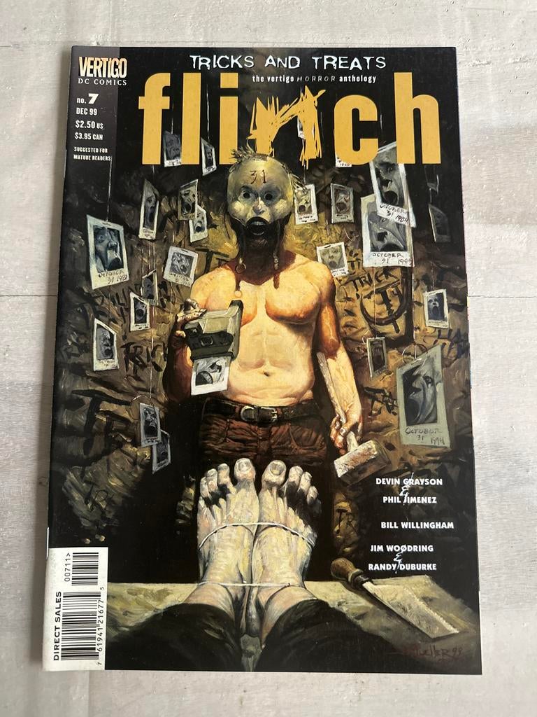 Flinch #7 Vertigo Comics Horror Anthologie Dec 1999, Boeken, Strips | Comics, Eén comic, Ophalen of Verzenden, Zo goed als nieuw