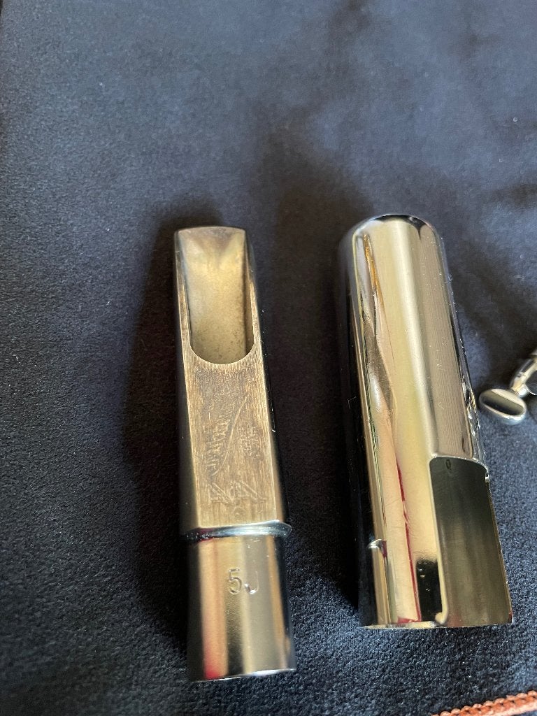 Meyer 5J alt mondstuk metalen. Selmer zilver rietbinder, dop, Ophalen of Verzenden, Zo goed als nieuw, Alt