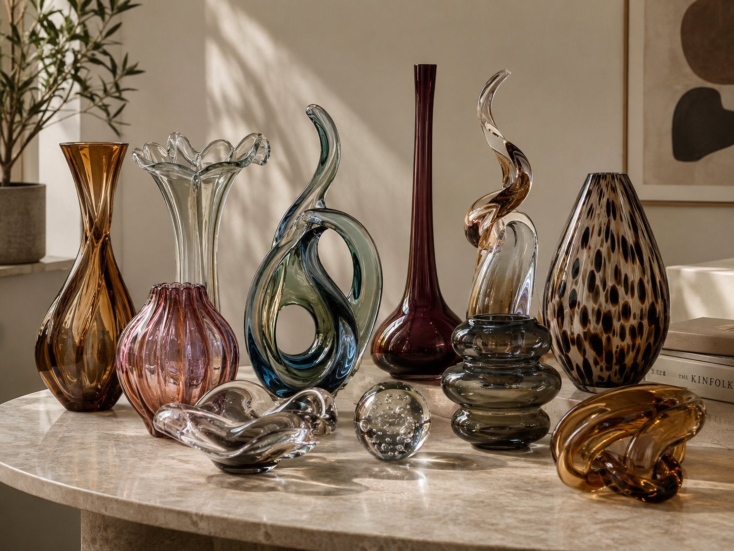Gezocht antiek glaswerk, glas sculpturen en vazen, Ophalen