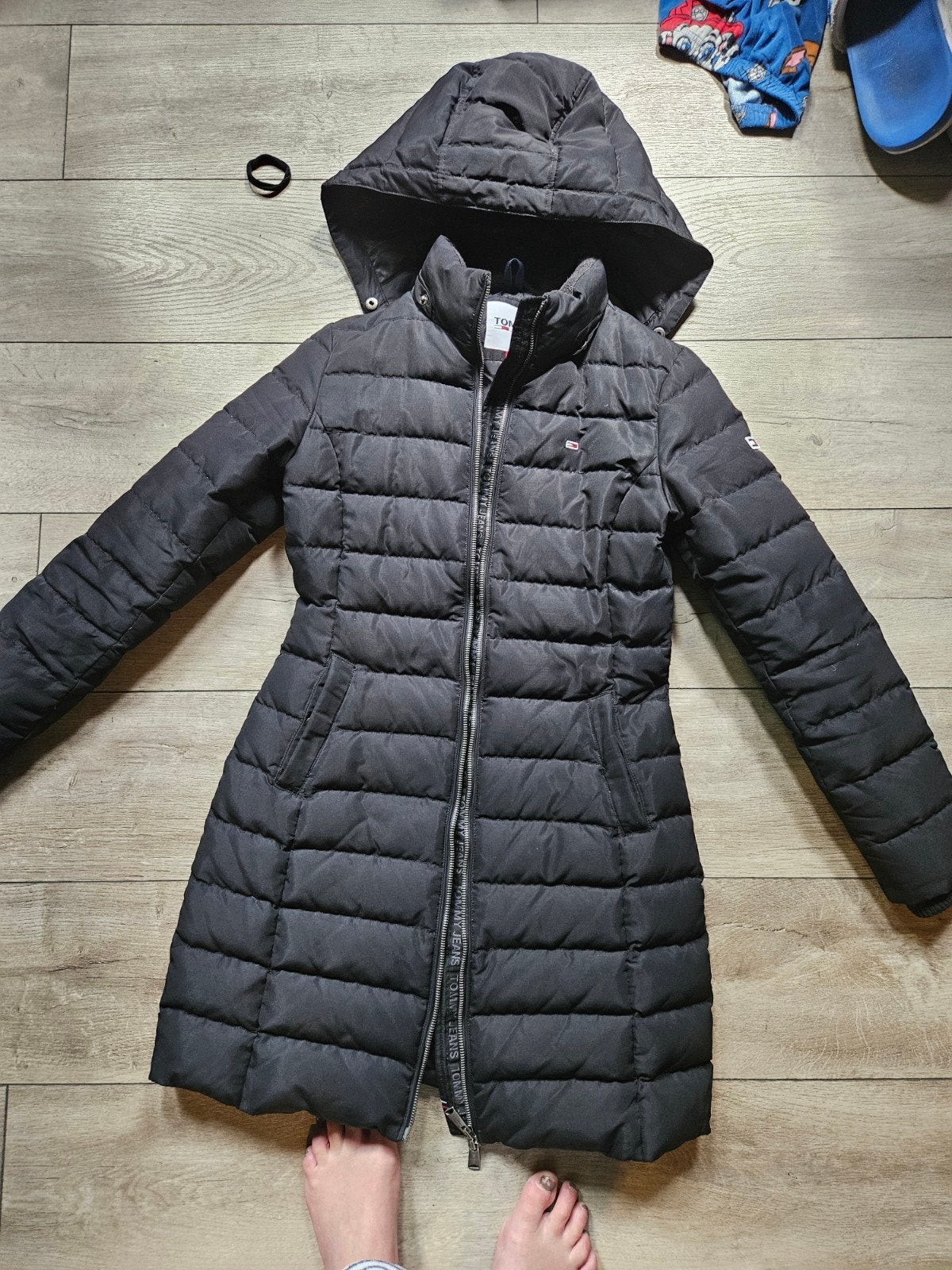 Tommy jeans jas maat xs, Blauw, Ophalen of Verzenden, Maat 34 (XS) of kleiner, Gedragen